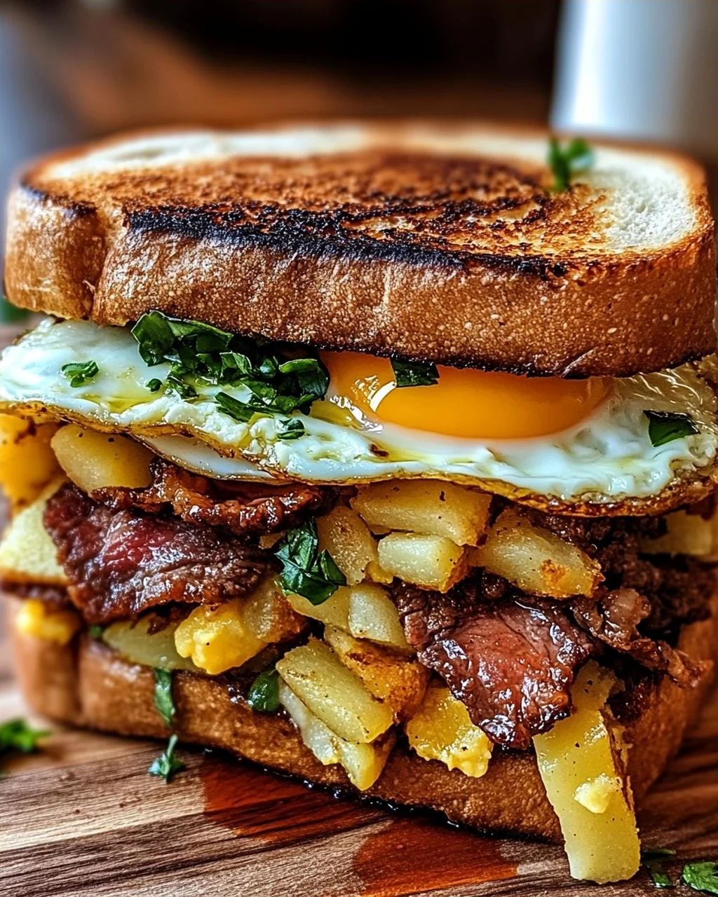 Bauernfrühstücks-Sandwich