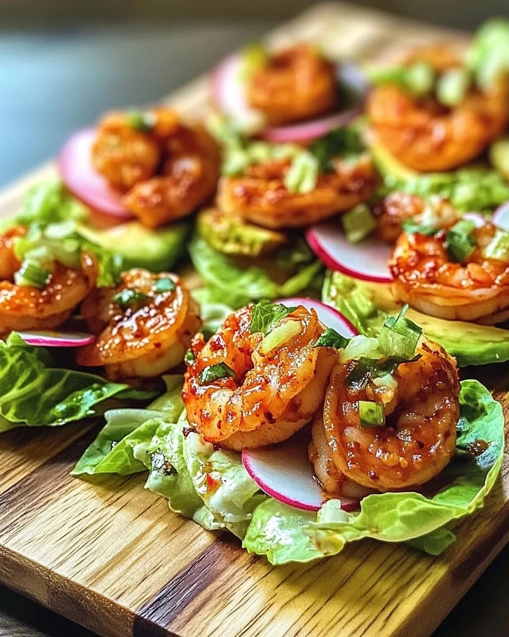 Blechpfanne Chili-Limonen Garnelen für Wraps
