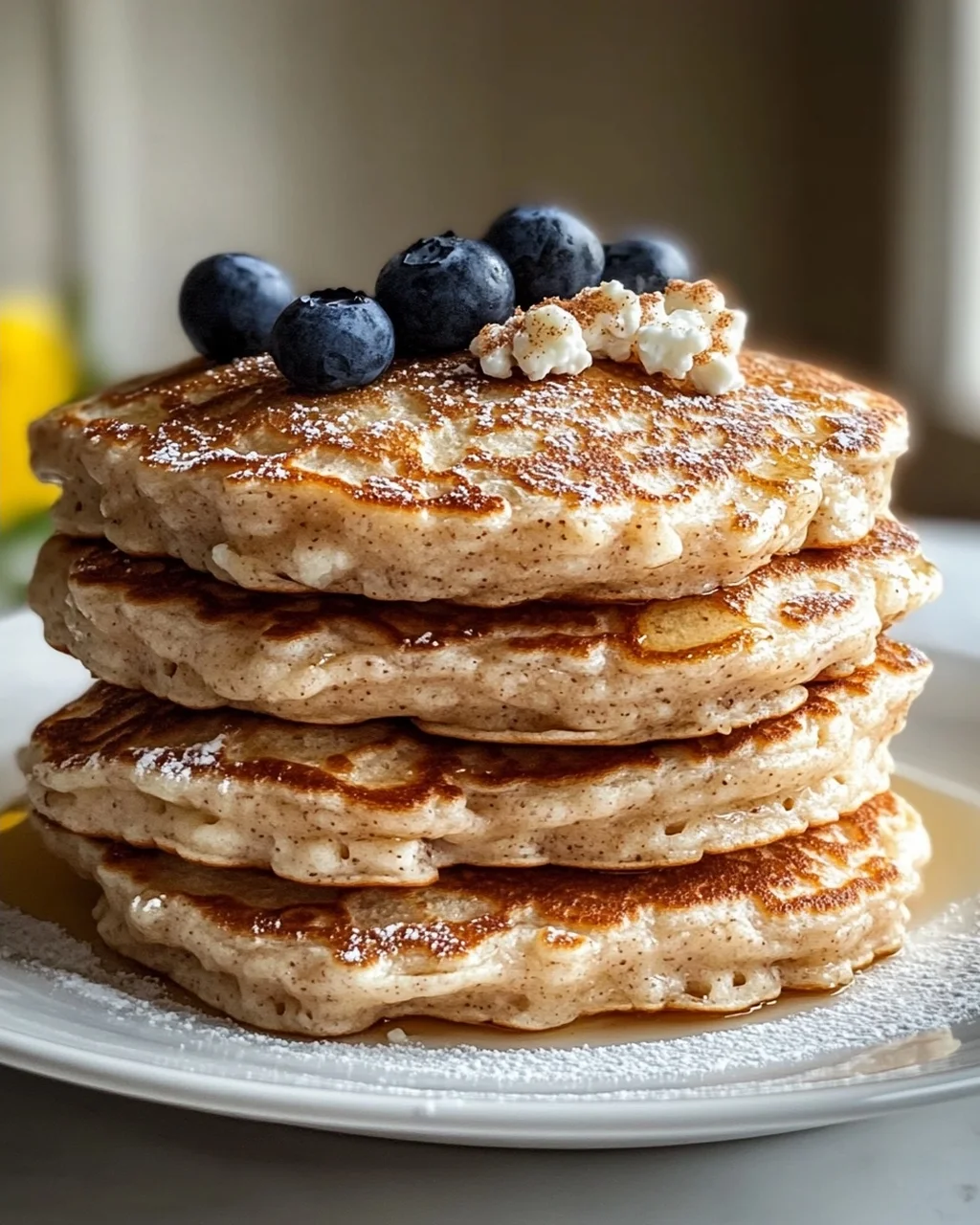 Cottage Cheese Cinnamon Protein Pancakes: Healthy & Delicious!