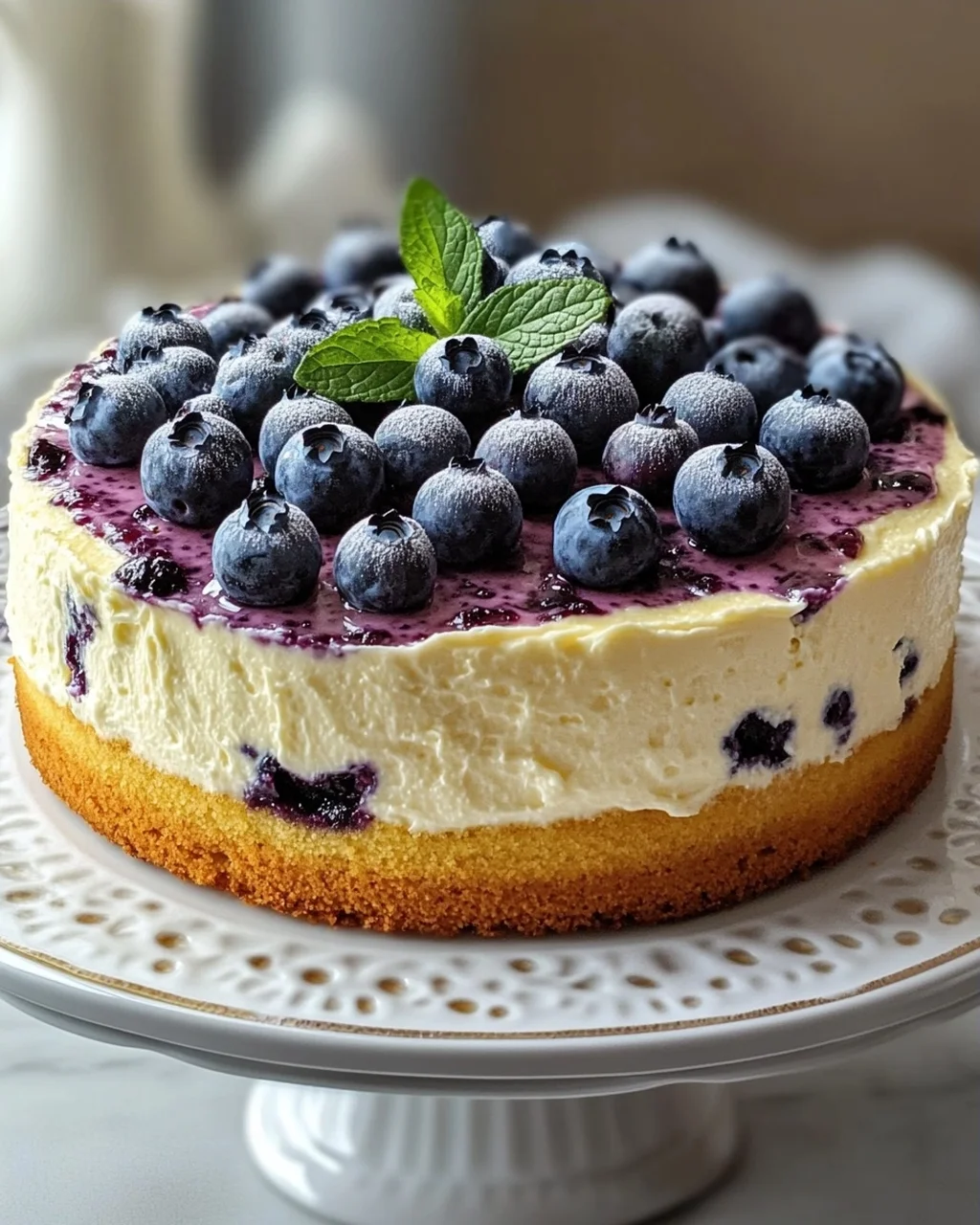 Cremiger Heidelnon-alcoholic Beer Frischkäse Blechkuchen leicht
