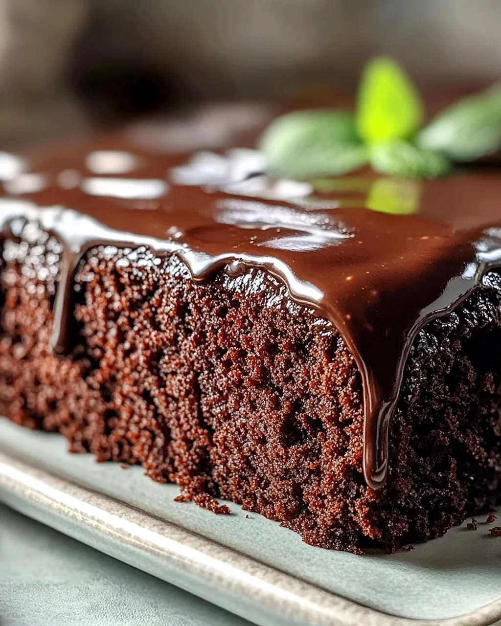 Einfacher Schoko Blechkuchen mit Glasur – Schnell und Lecker!