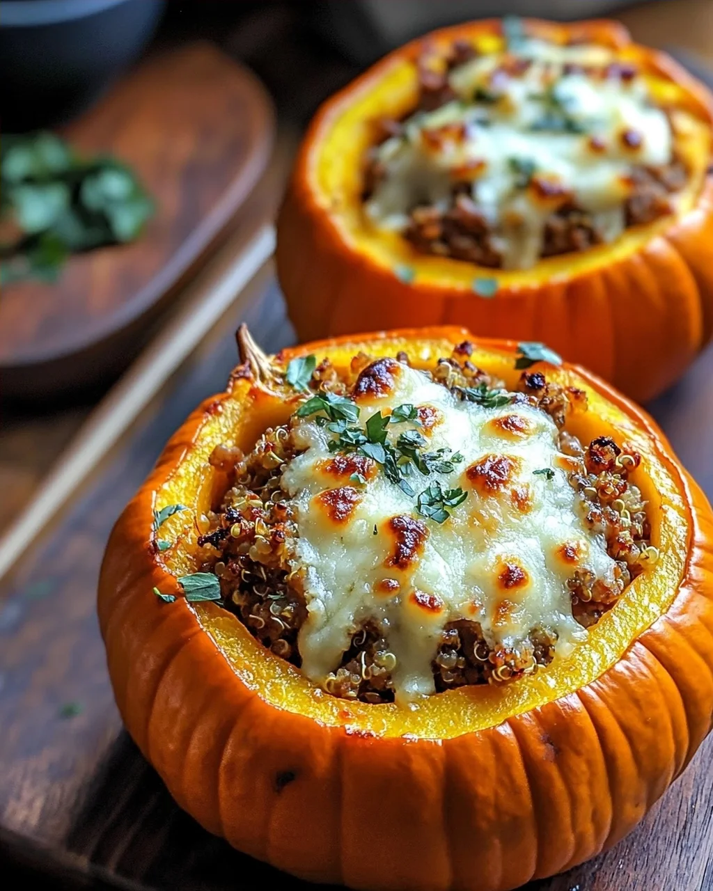 Herzhafter gefüllter Kürbis: Gemütliches Herbst-Rezept genießen
