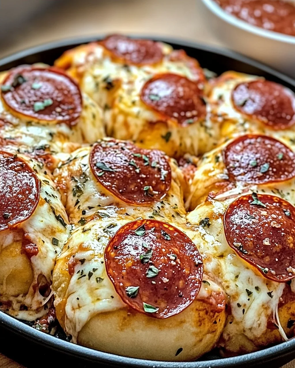 Käse-Pepperoni-Pizza-Bomben für den perfekten Snack
