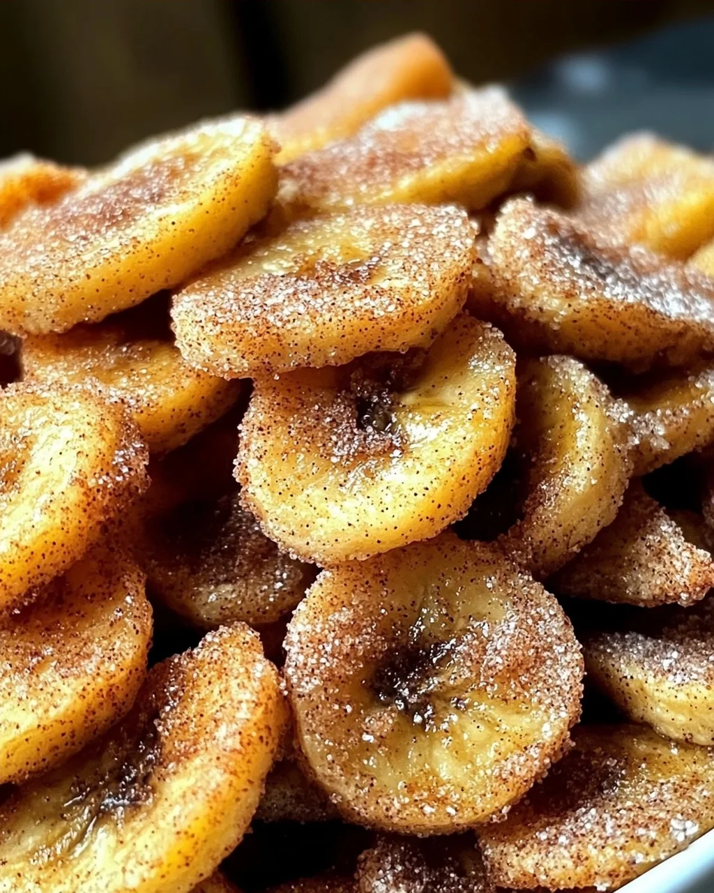 Luftfritteuse Zimt Bananen