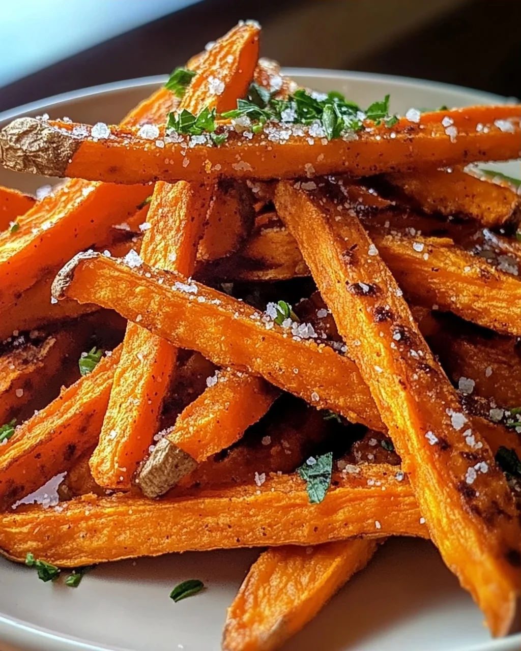 Ofen gebackene Süßkartoffel-Pommes: Knusprig & Gesund!