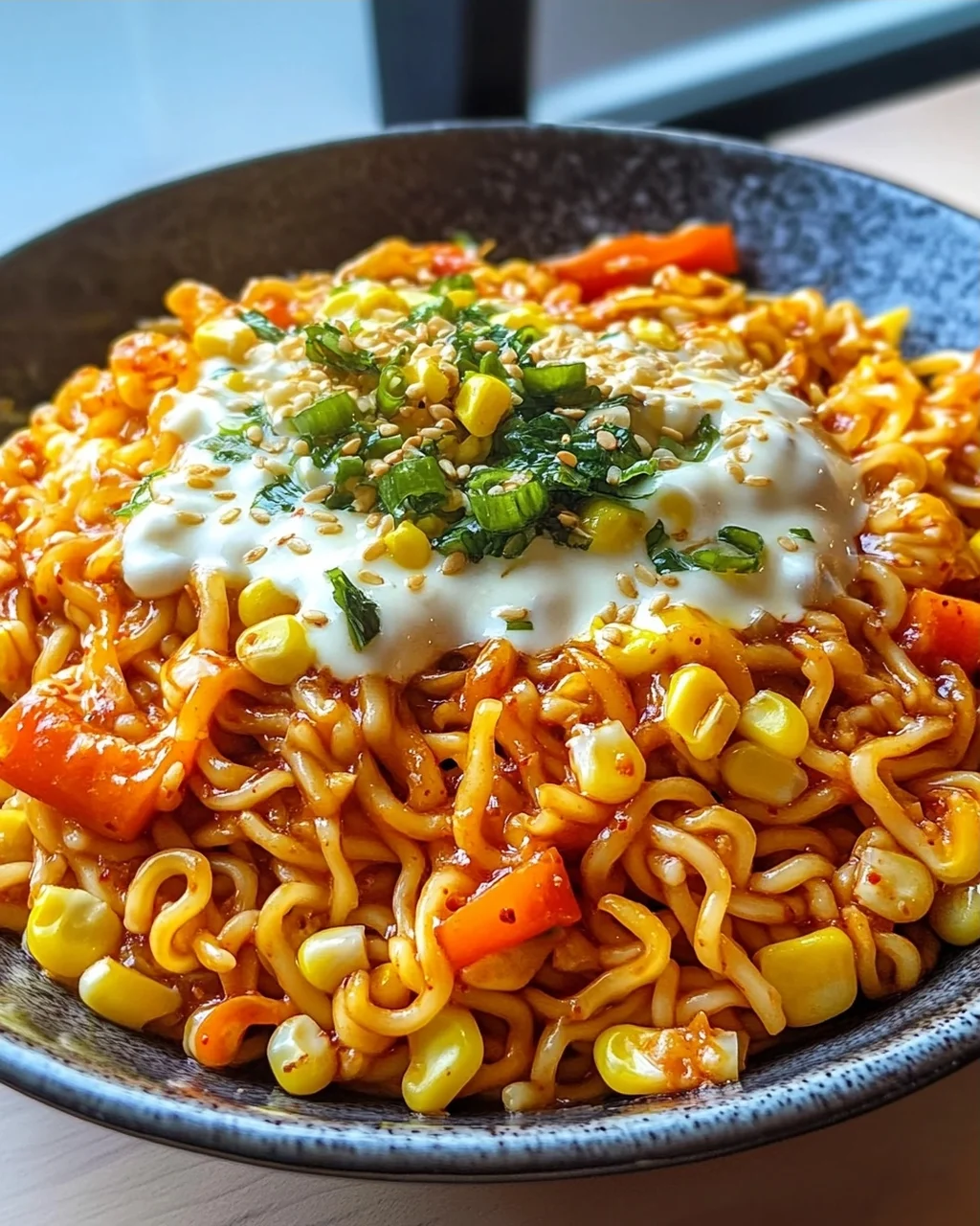 Rezept: Scharfe Nudeln mit Koreanischem Corn Cheese – Jetzt kochen!