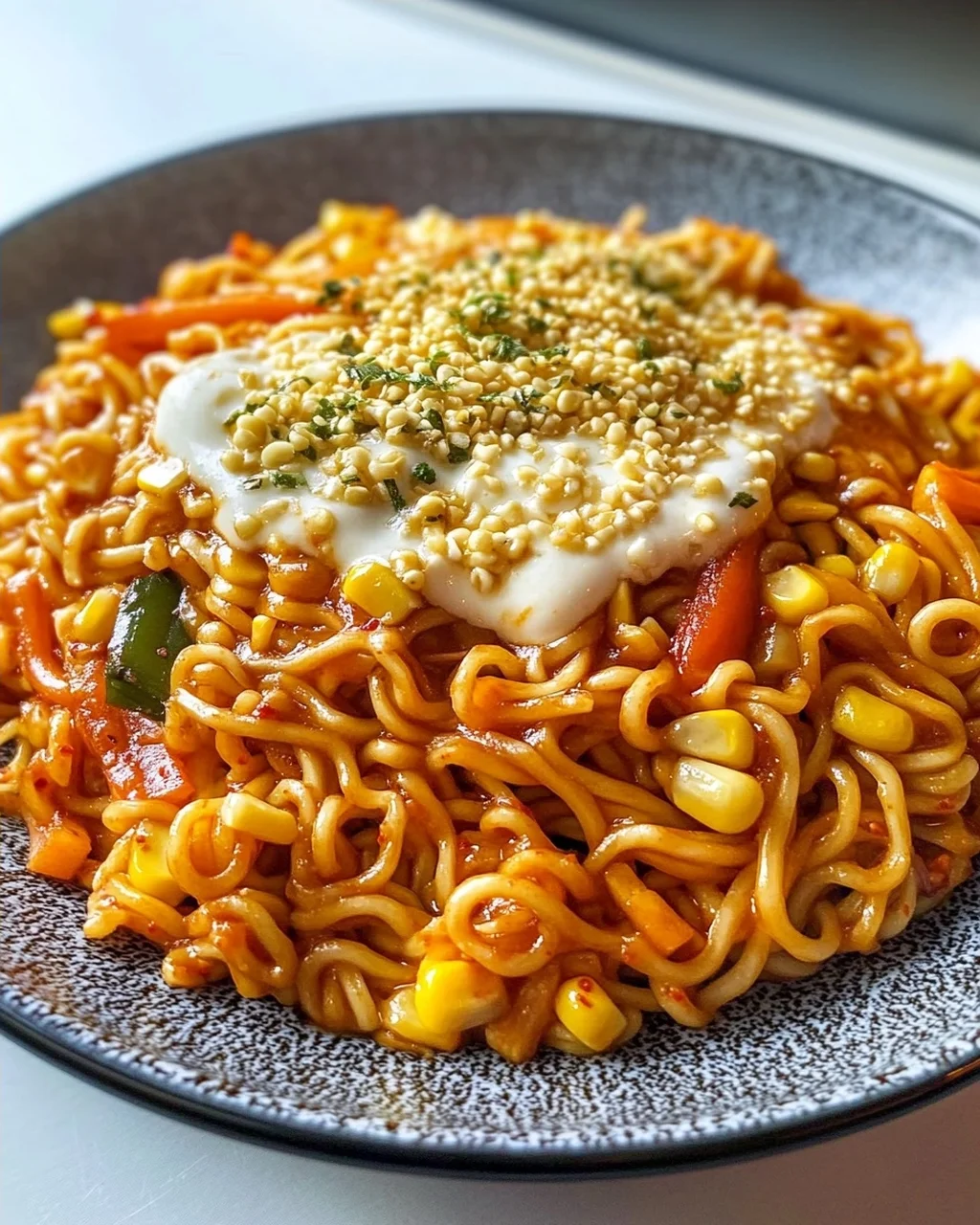 Rezept: Scharfe Nudeln mit Koreanischem Corn Cheese – Jetzt kochen!