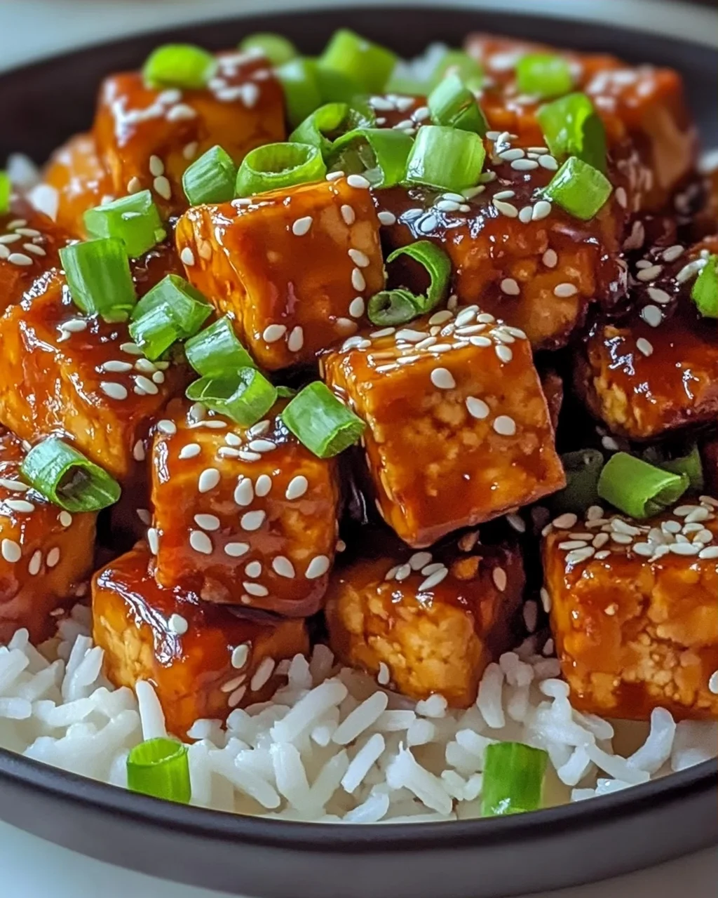 Süßes Chili-Tofu - Kross und voller Geschmack
