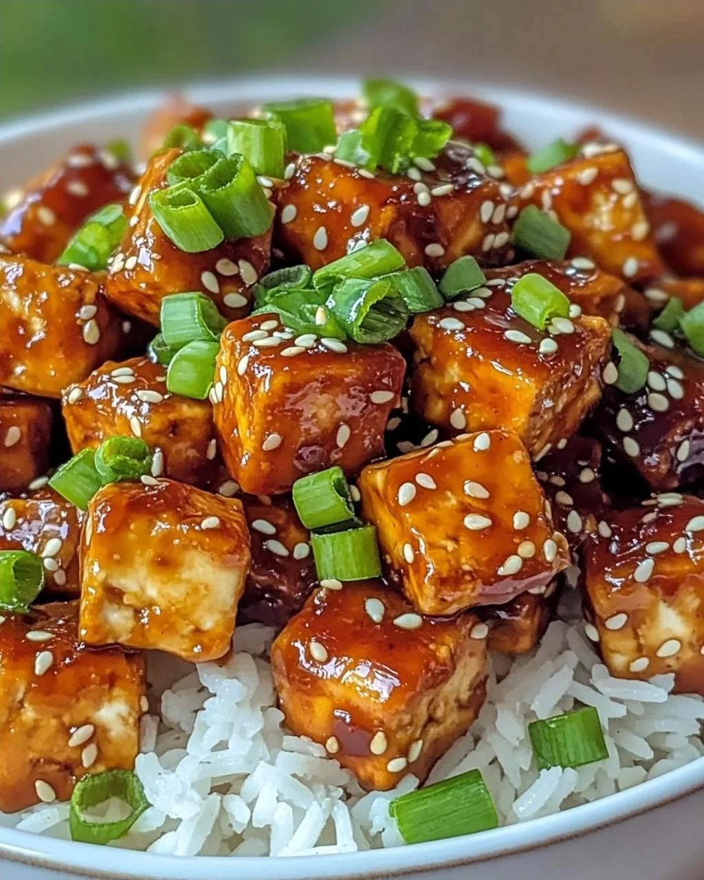 Süßes Chili-Tofu - Kross und voller Geschmack