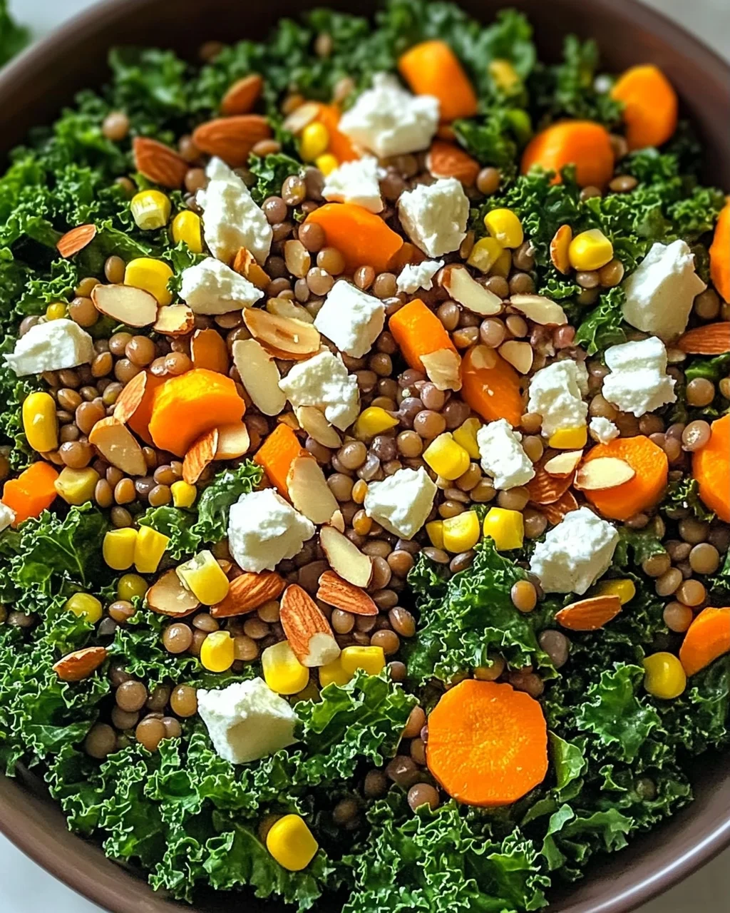 Warmer Grünkohlsalat mit Linsen für schnelles Wohlfühlen