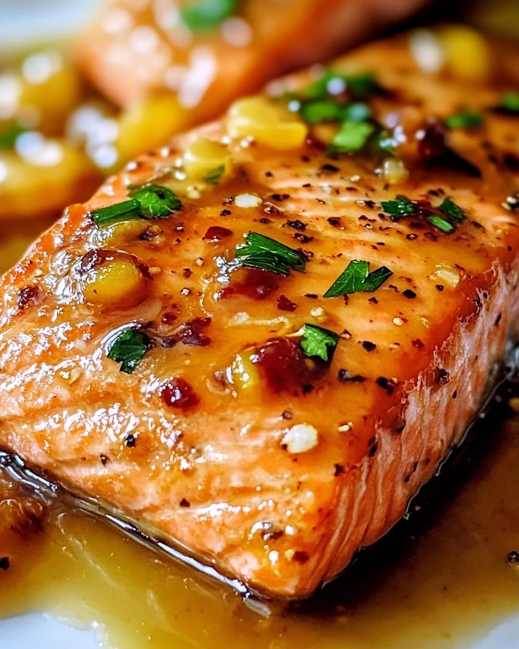 Aprikosen-Dijon-Glasierte Lachs für schnelle Abende