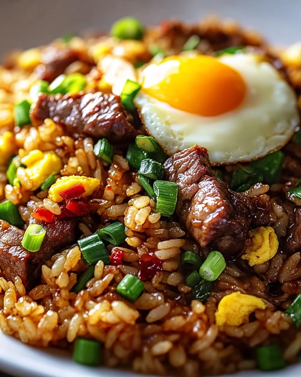 Bestes Teriyaki Fried Rice Rezept mit Ei & Frühlingszwiebeln