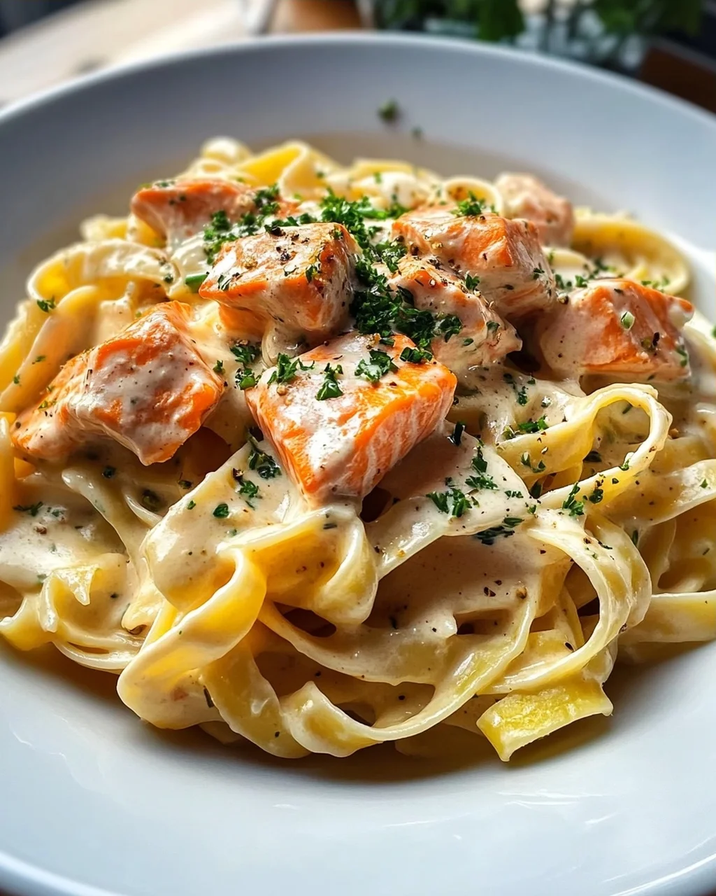 Cremige Lachs Pasta – Schnell & Lecker Abendessen!