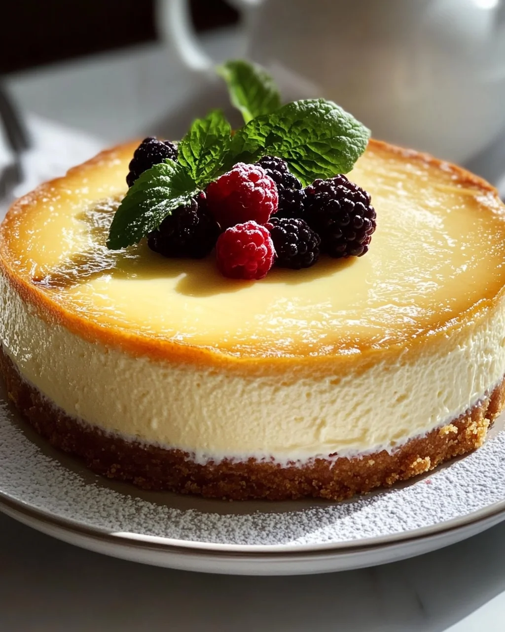 Cremiger Quark-Vanille Cheesecake