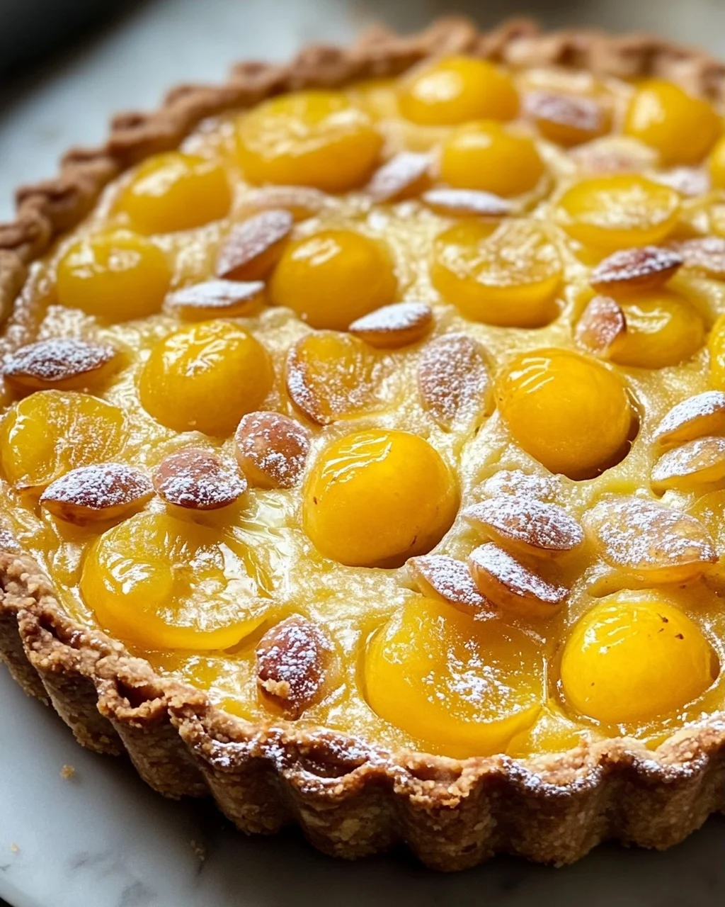 Elsässische Mirabellentarte mit Frangipane