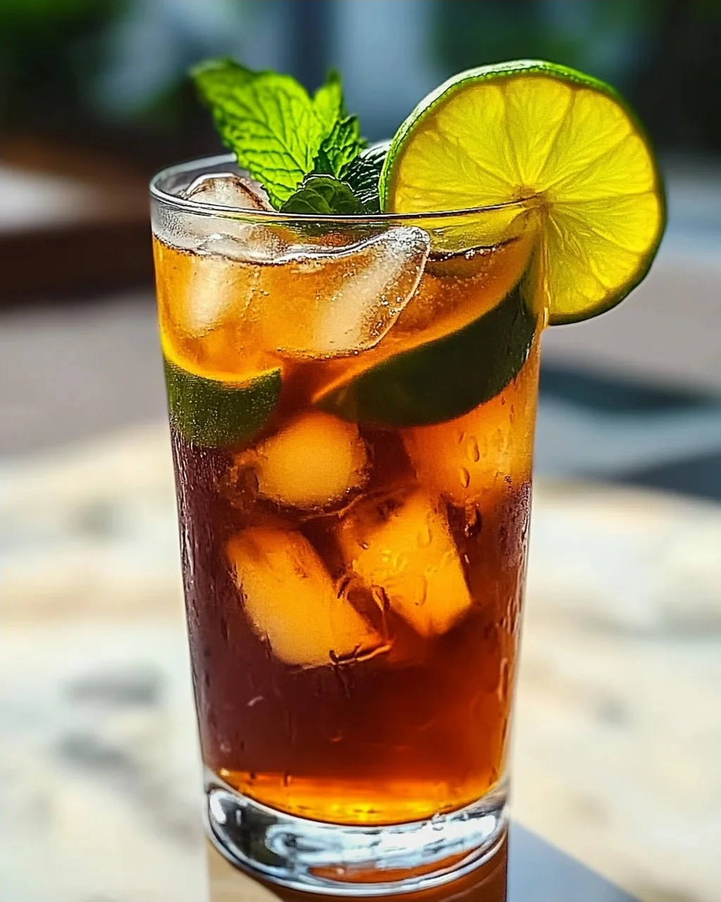 Erfrischender Thai Limetten-Eistee für den Sommer