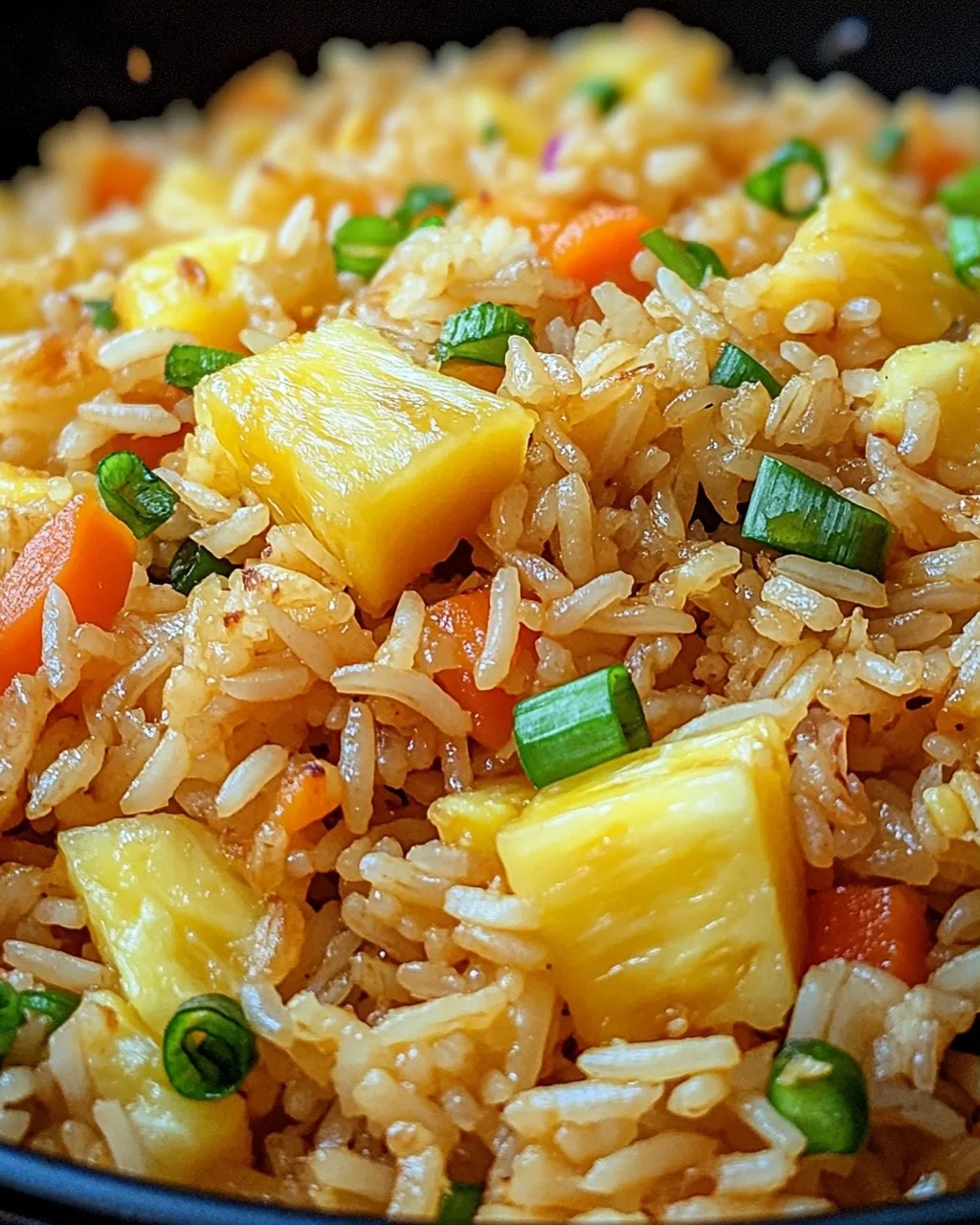 Gebratener Reis mit Ananas