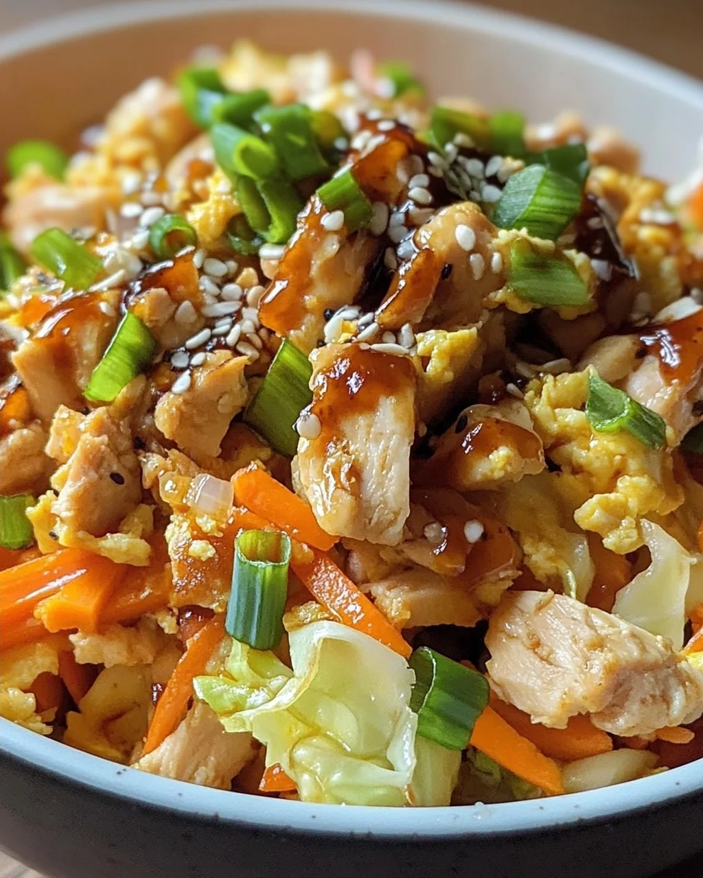 Gesunde Egg Roll in a Bowl