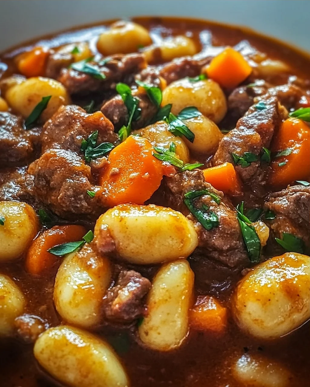 Gnocchi-Gulasch