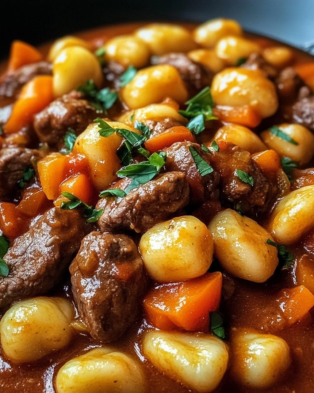 Gnocchi-Gulasch