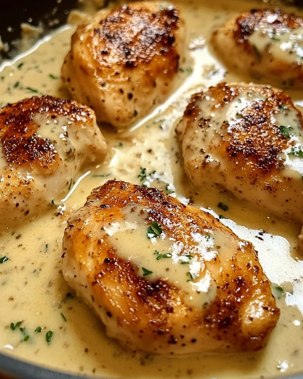 Hähnchen in Frischkäsesauce
