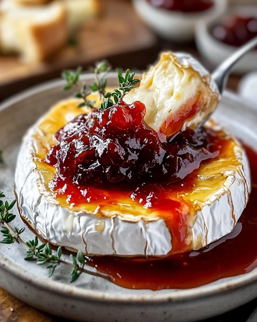 Halloween Bloody Baked Brie