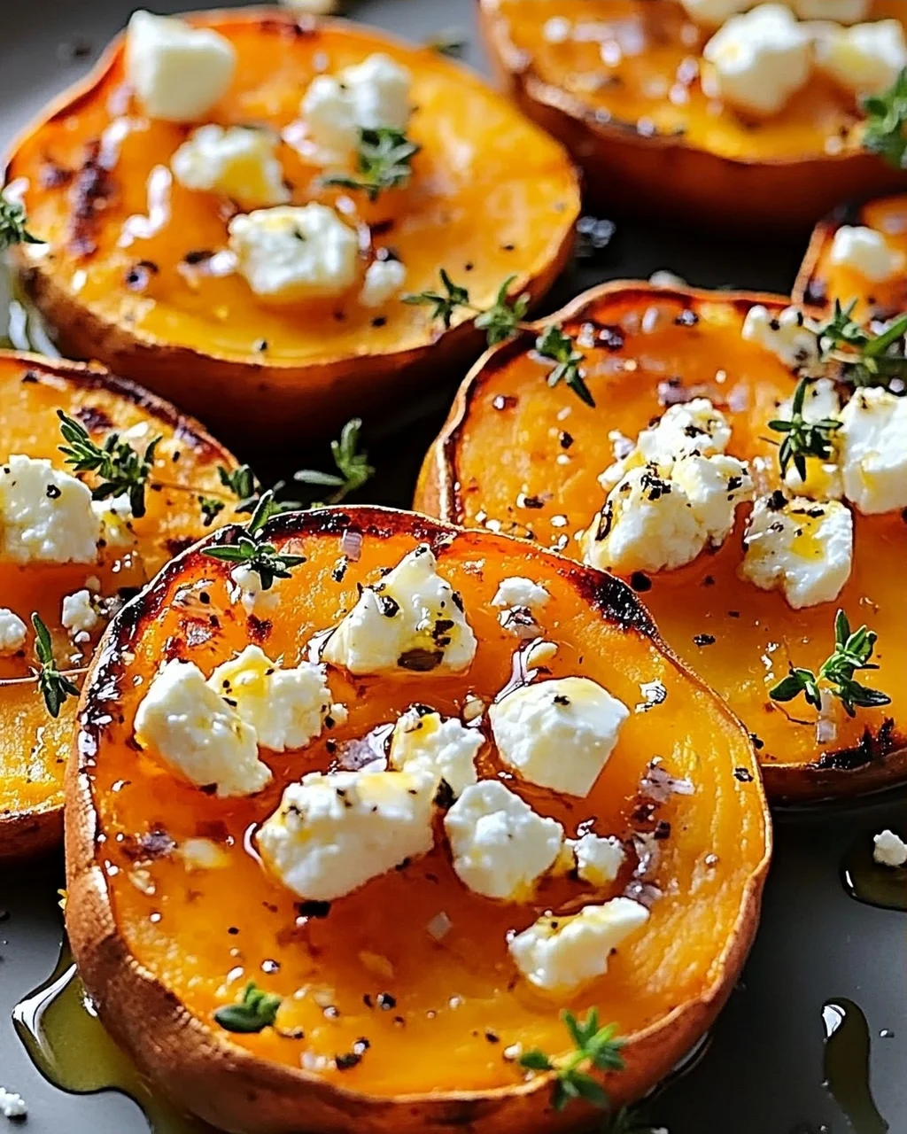 Honig-Feta Süßkartoffel-Rounds