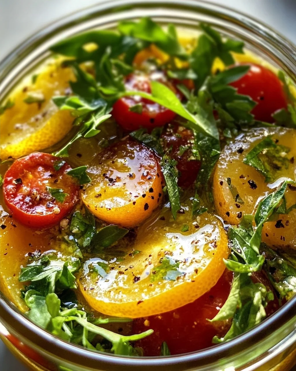 Honig-Senf-Zitronen-Vinaigrette