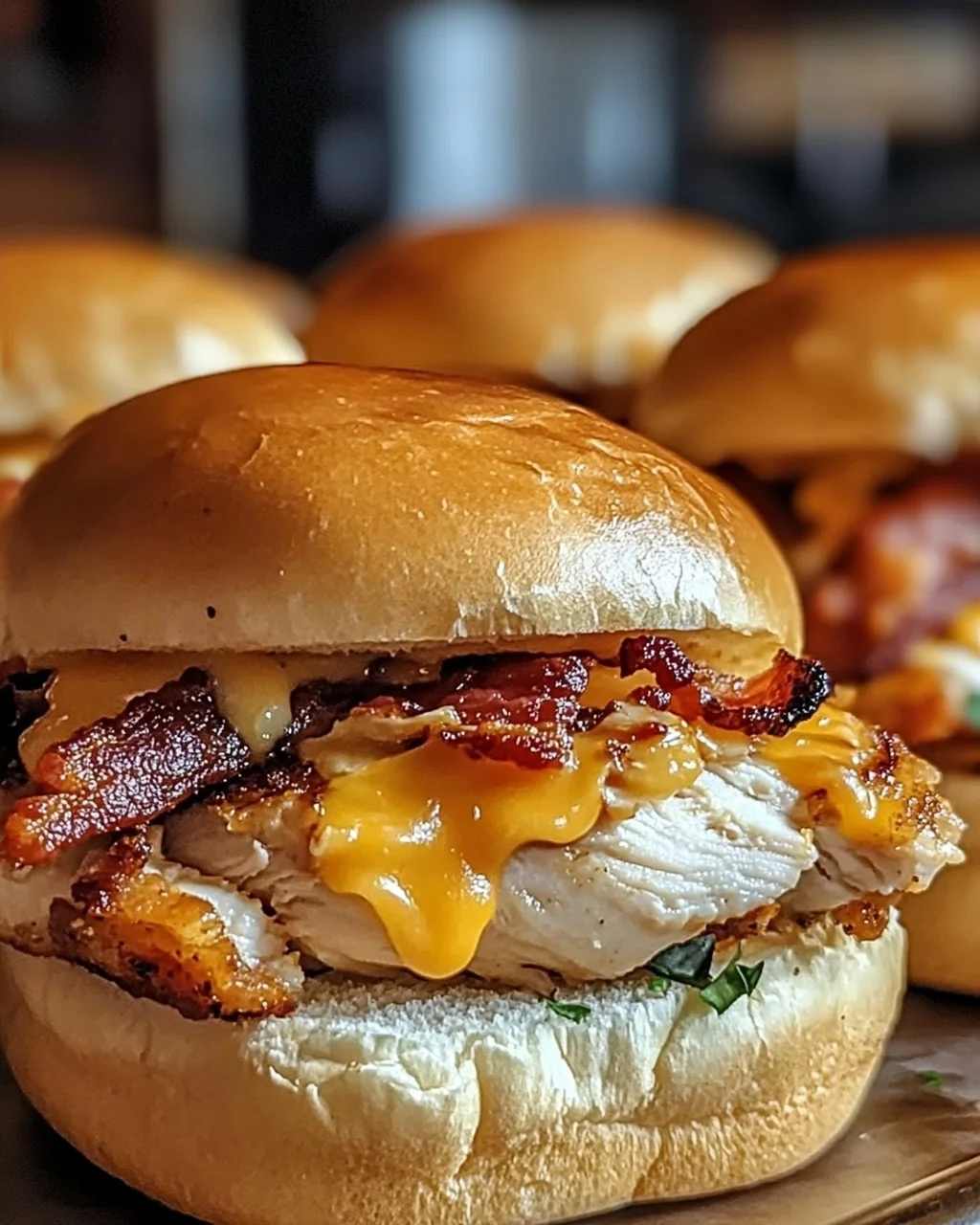 Hühnchen Speck Ranch Brötchen ganz einfach selber machen