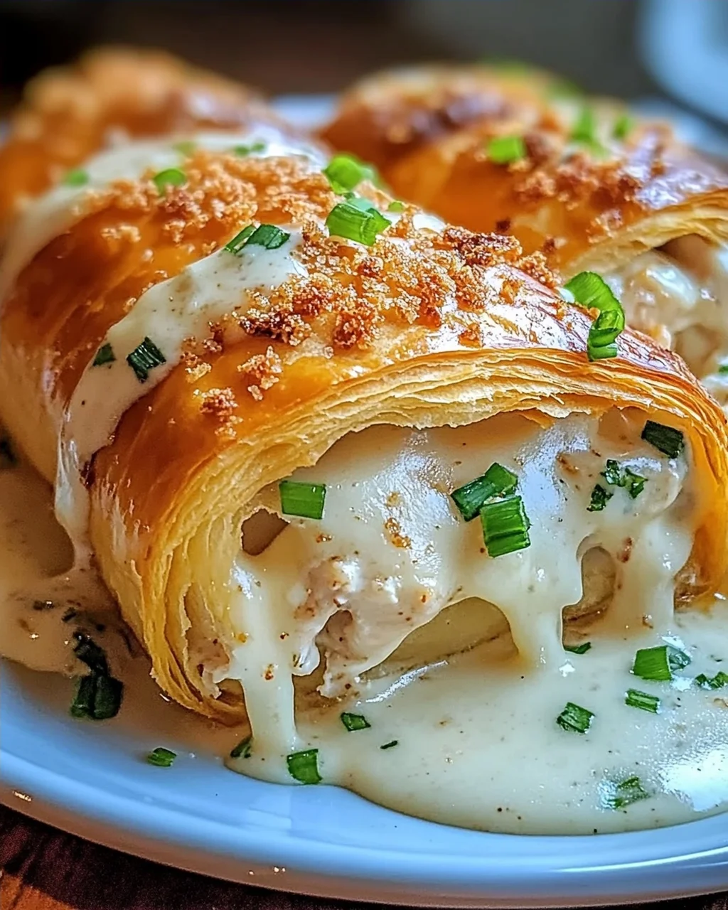 Hühnchenkissen mit Parmesansoße – Einfaches Komfortessen