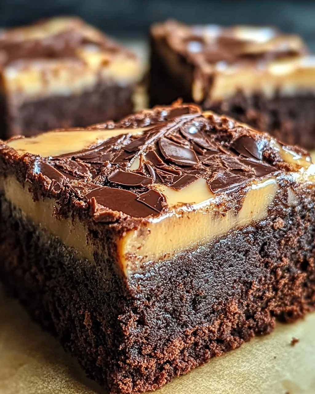 Kaffee-Brownies mit gesüßter Kondensmilch-Schicht