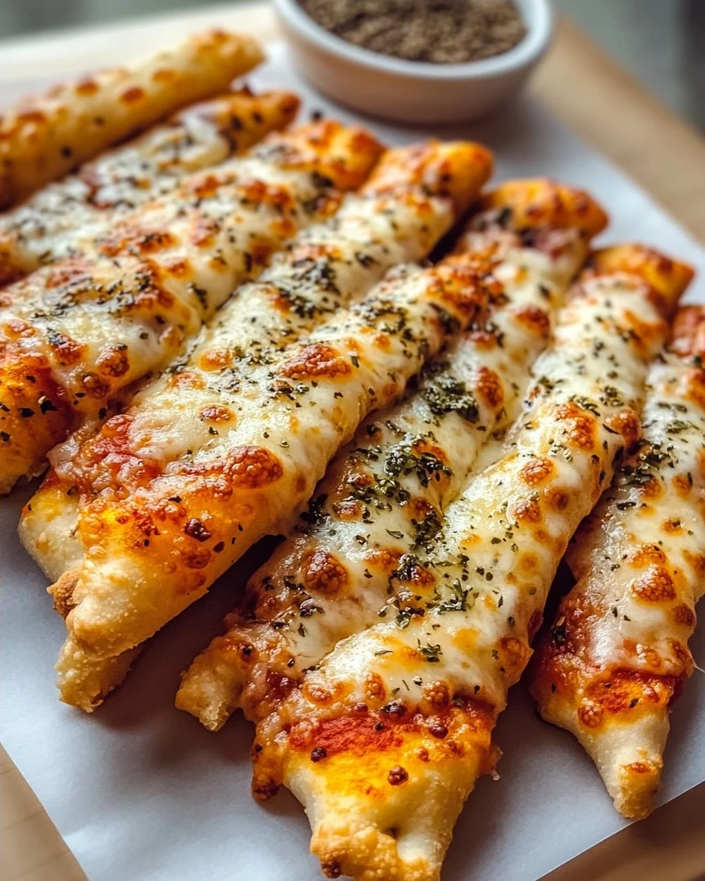 Knusprige Pizzastangen