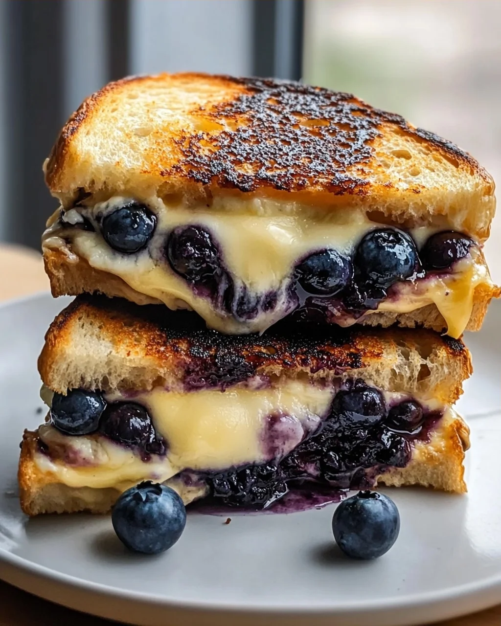 Knuspriger Blaubeer Grilled Cheese: Der süß-salzige Hit!