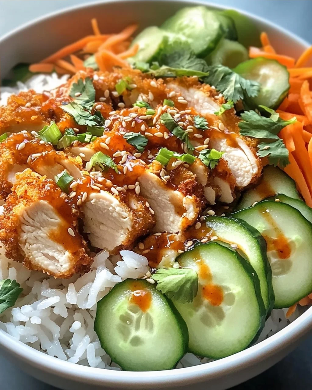 Leckere Bang Bang Chicken Rice Bowl – Dein schnelles Lieblingsgericht!