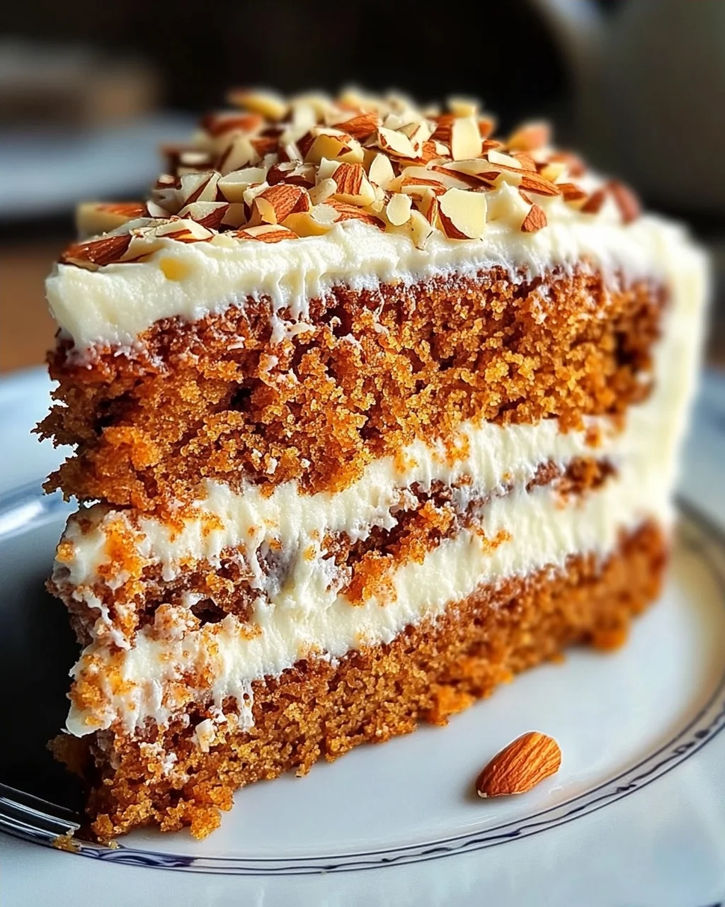 Moist Carrot Cake with Almonds