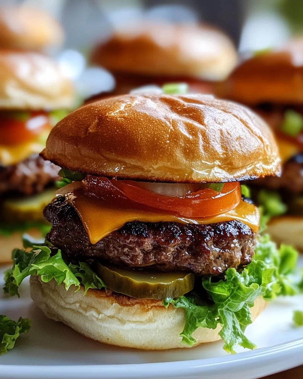 Party Ready Mini Oklahoma Onion Smashburgers für deine Feier!