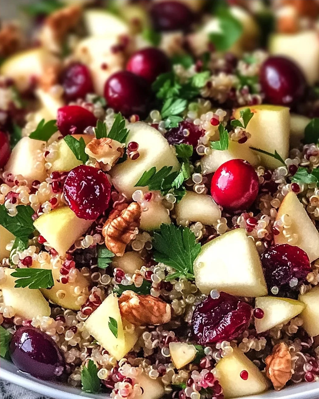 Quinoa Apfel Salat für frische Geschmacksexplosion