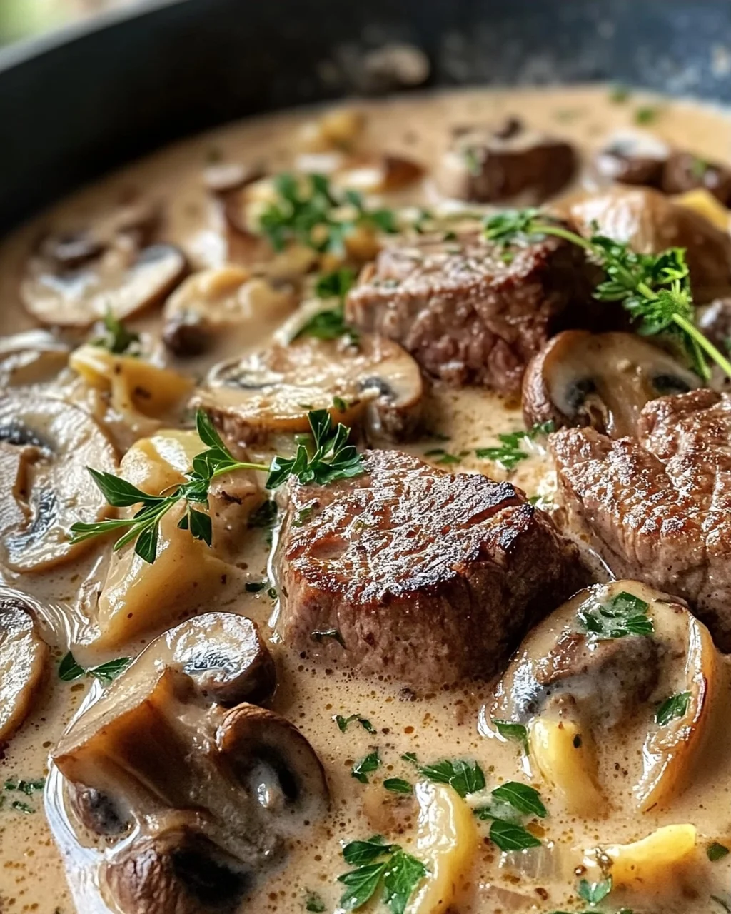 Rinderfilettopf mit Champignons