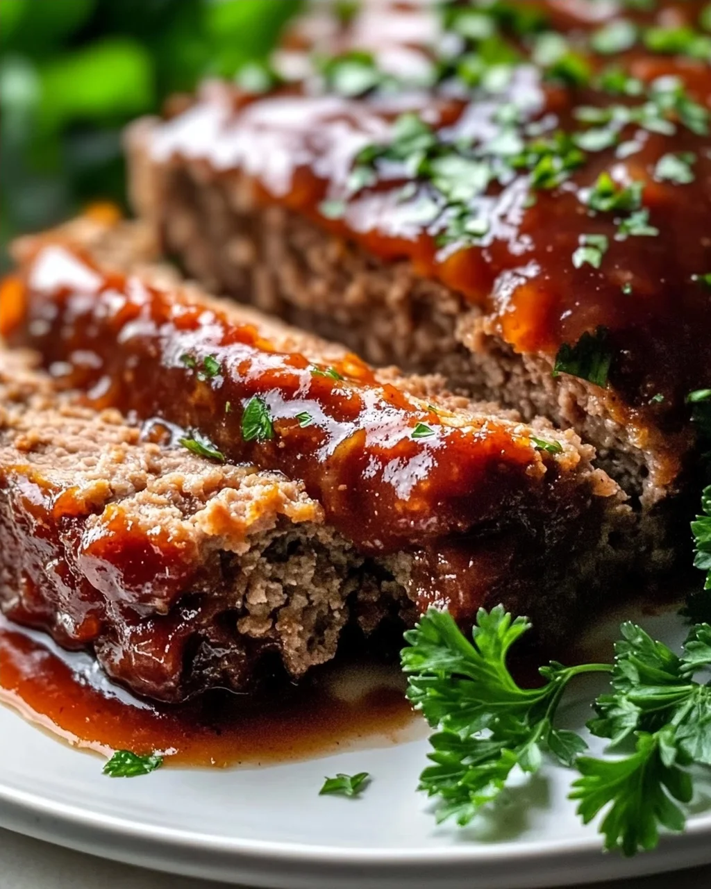 Saftiger Hackbraten mit Soße