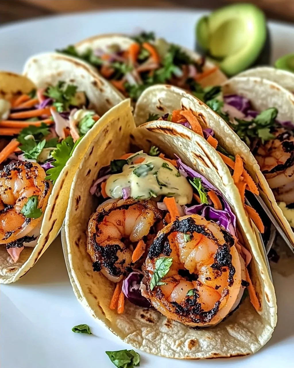 Schwarze Garnelen Tacos mit Krautsalat für Eilige