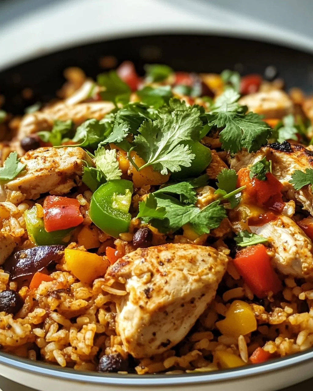 Taco Pfanne mit Huhn und Reis – Schnelles Rezept für Genuss!