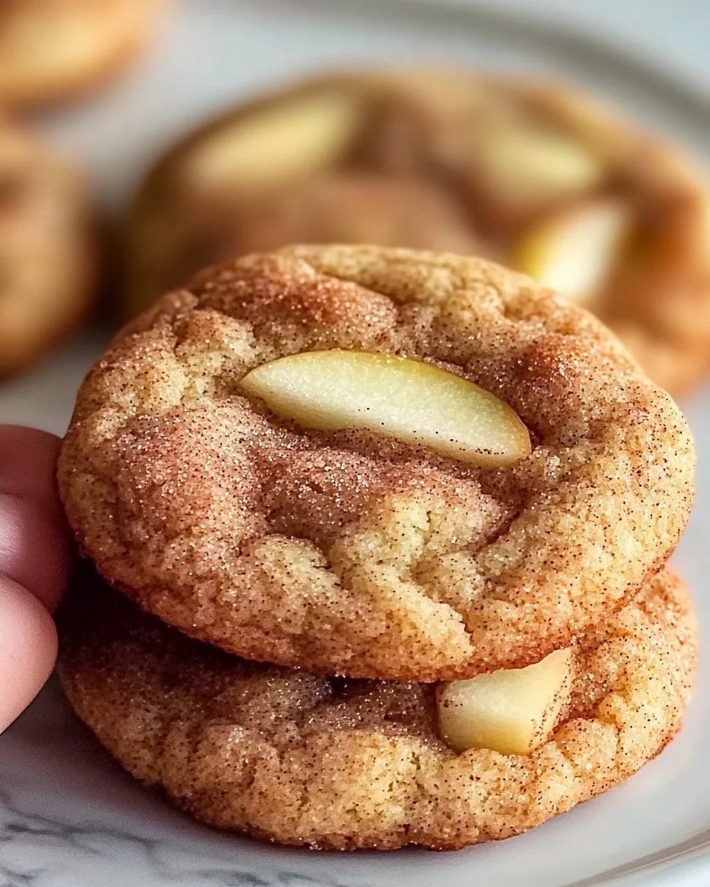 Würzige Apfel-Zimt Snickerdoodle Kekse