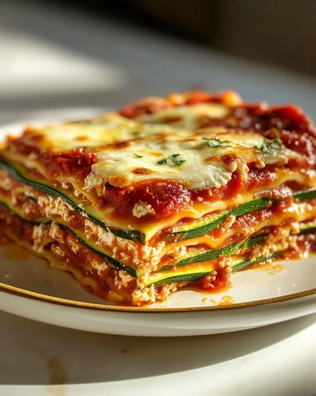 Zucchini Lasagne: Leicht & Lecker mit Tomate & Mozzarella